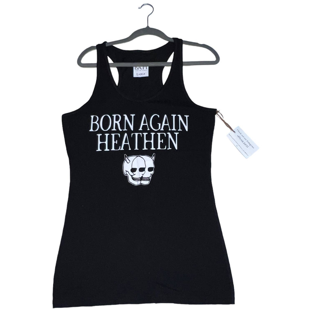 Black Graphic Tank Top